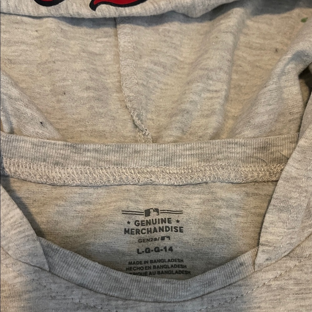 Gray Boston Red Sox Hooded Short Sleeve Tee - Picture 6 of 6